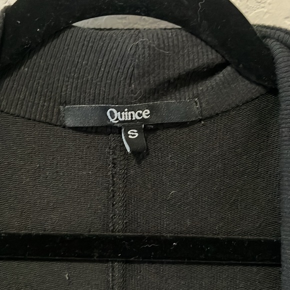 QUINCE French Terry Modal Cardigan, Black, Size S - Picture 2 of 7